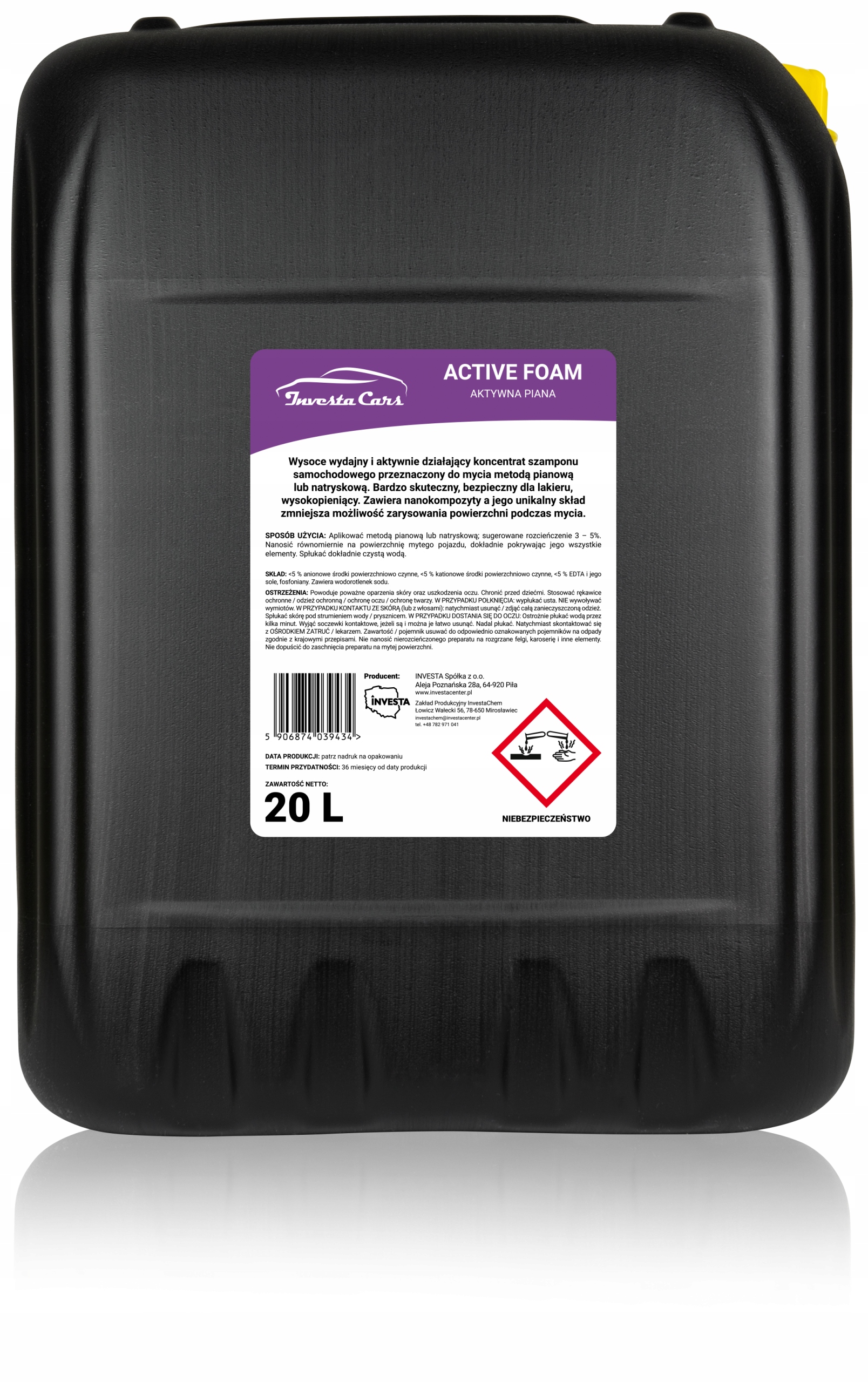 InvestaCars ACTIVE FOAM Aktywna Piana 20l