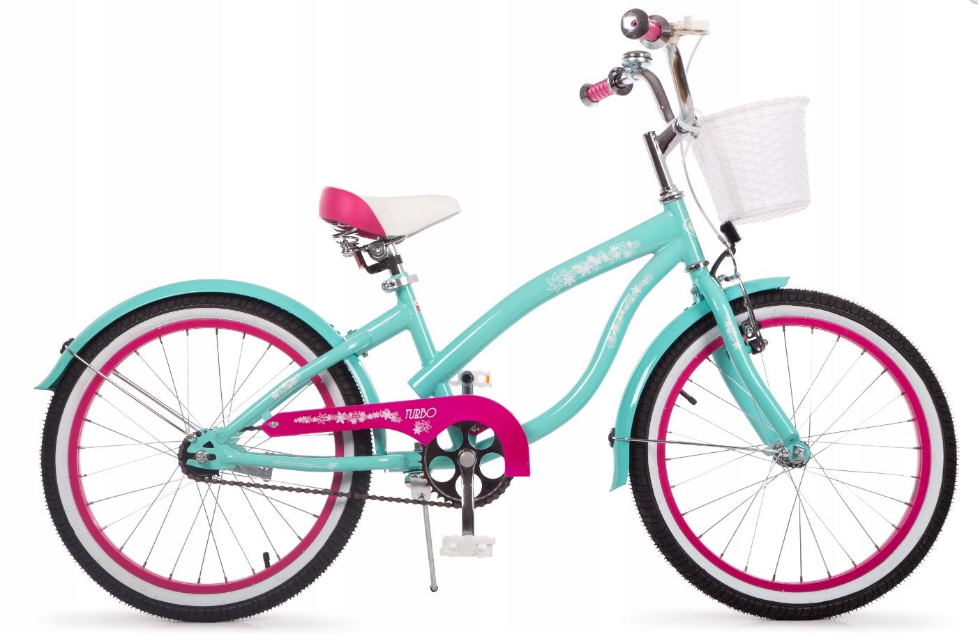 Rower dziecięcy Turbo 20 Cruiser 20 " miętowo-różowy Polski Producent