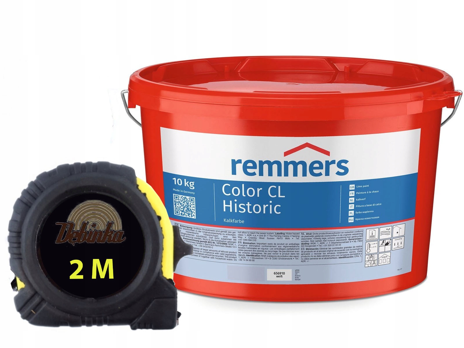 Remmer Color CL Historic vápenná farba Biela 10KG