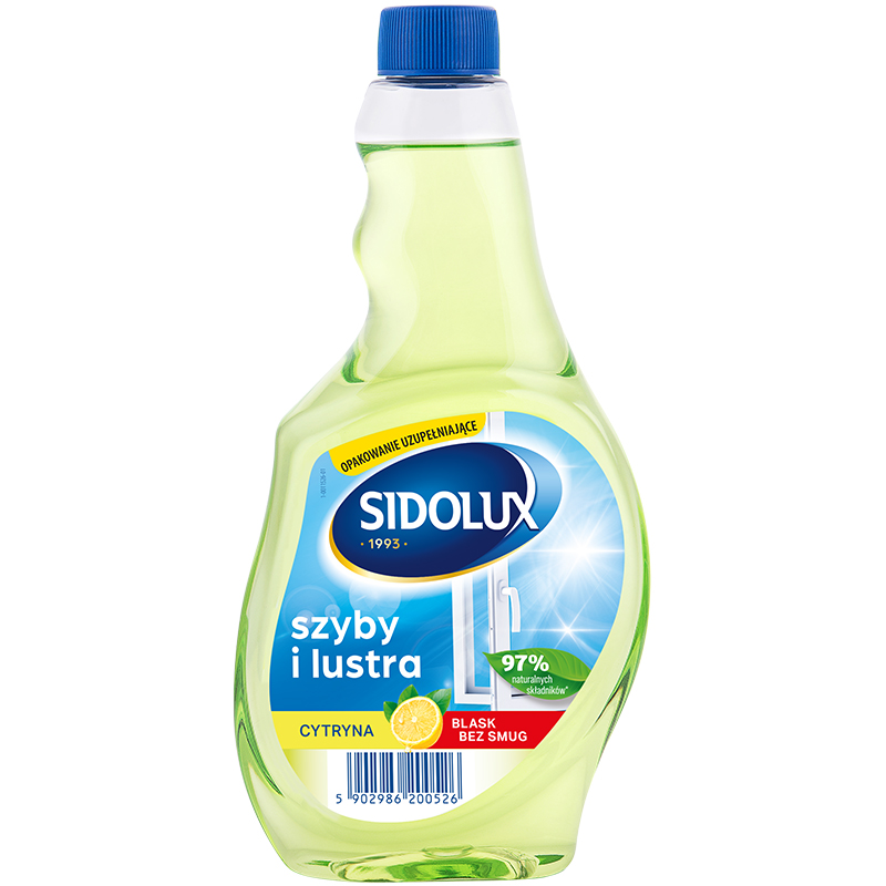 

Sidolux Crystal Płyn do mycia szyb lemon zapas