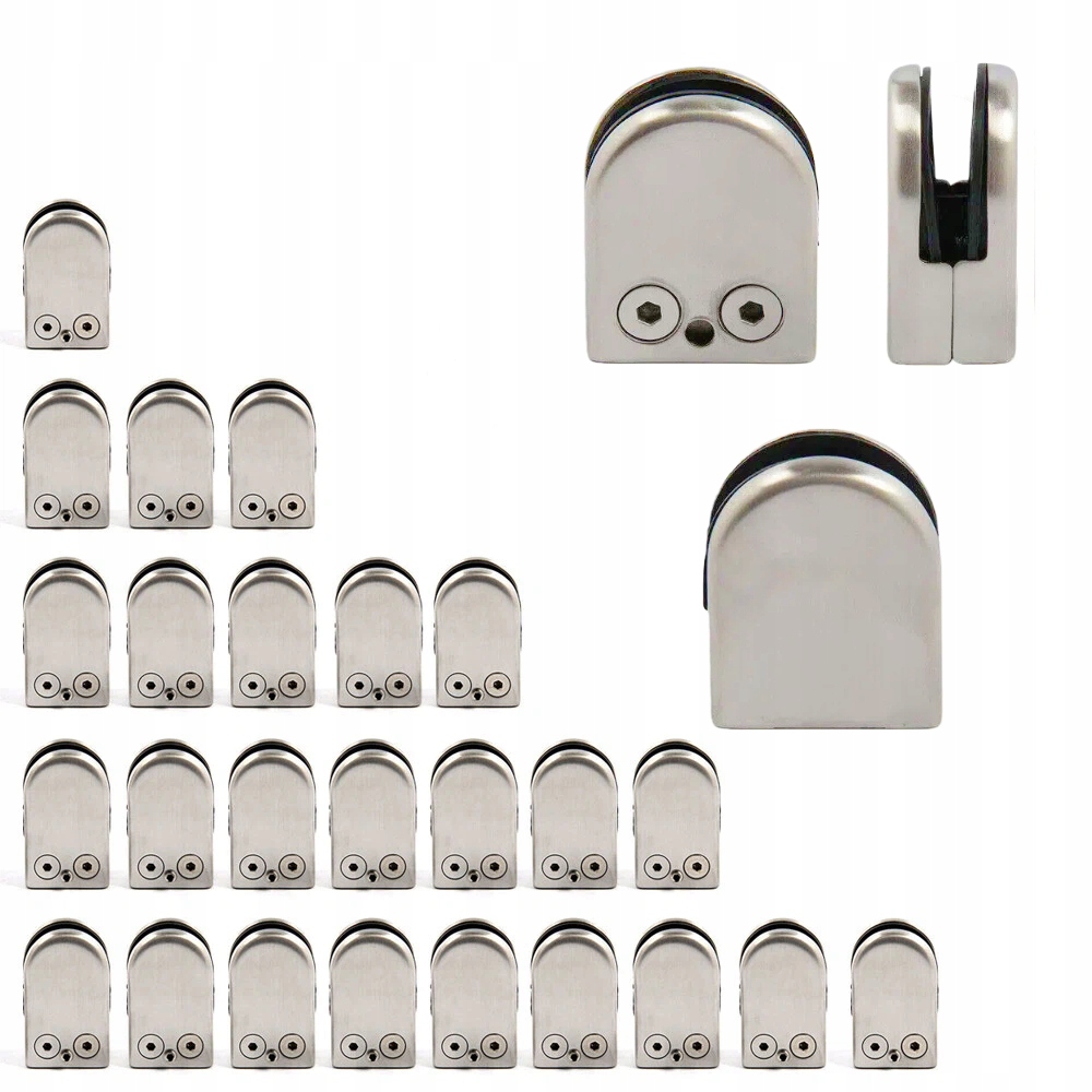 Držák na sklo obdélníkový pro plochý povrch 25X