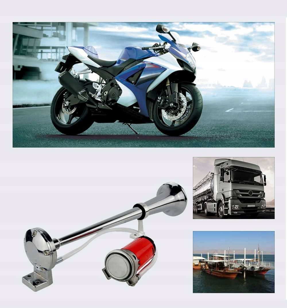 KLAKSON FANFARA GŁOŚNY SYGNAŁ DŹWIĘKOWY SAMOCHODOWY Z KOMPRESOREM TIR 12V Producent części Heckermann