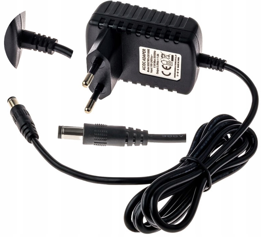 ZASILACZ ŁADOWARKA 3V.1A. (5.5x2.1) Producent bez marki