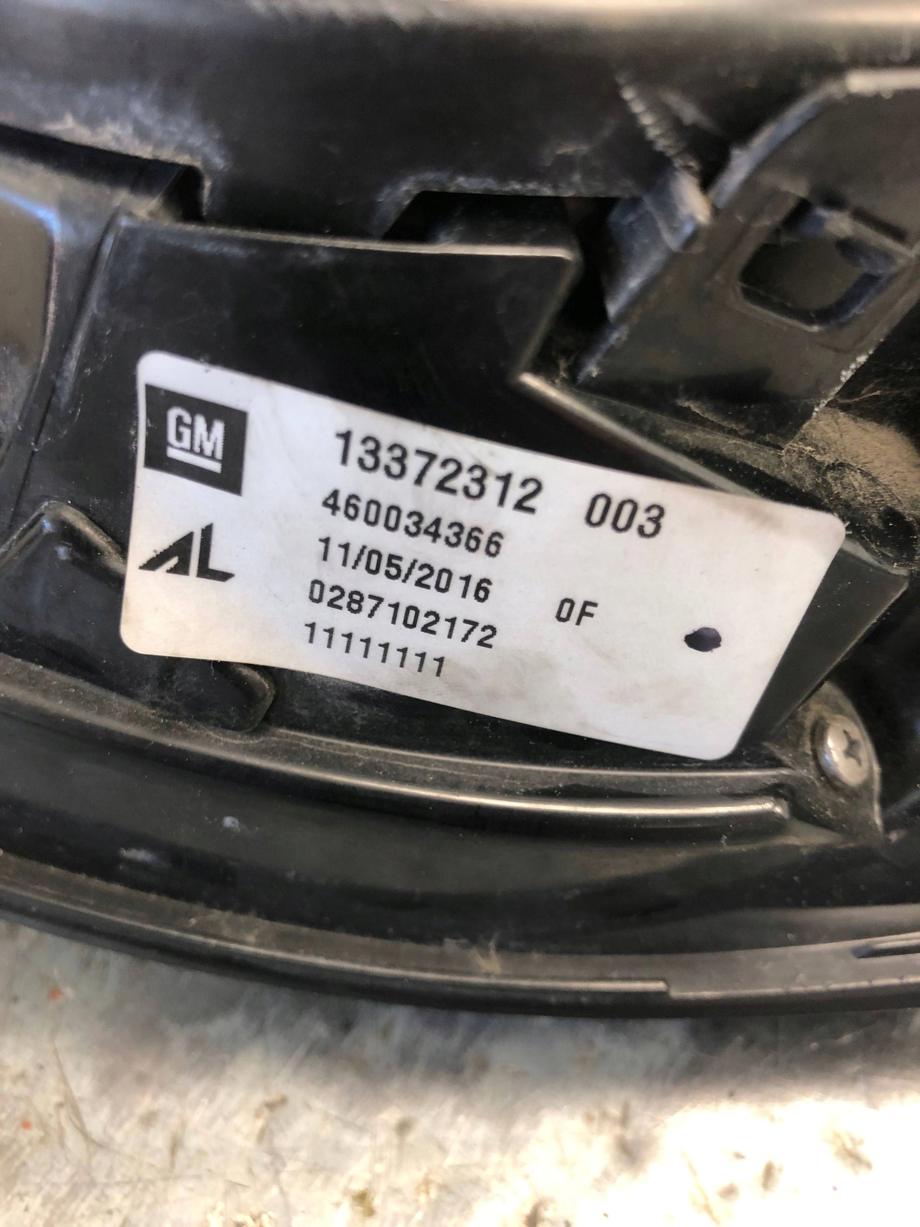 light LED left rear part OPEL MERIVA B LIFT 13372312