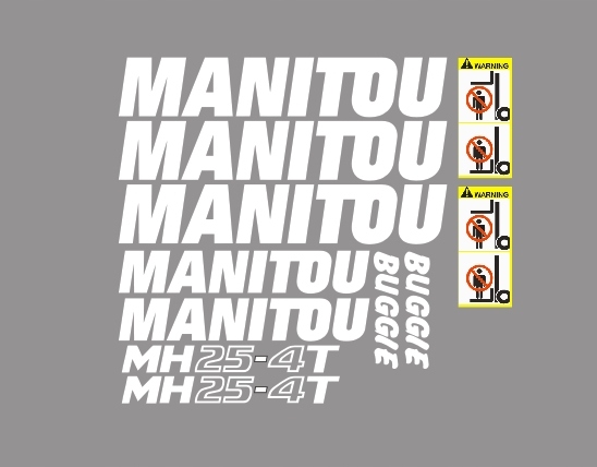Samolepky s nálepkou Manitou Mh 25-4T
