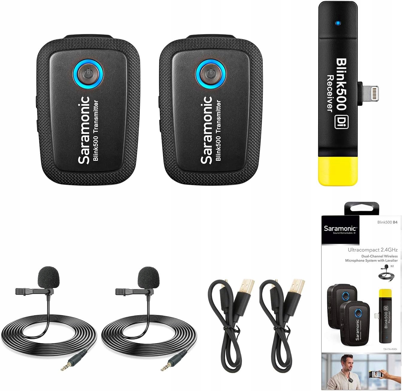 Saramonic Blink 500 B4 2,4 GHz Dvoukanálový bezdrátový mikrofon