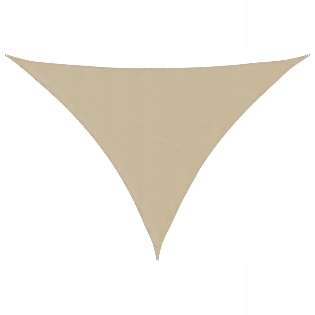Béžová trojúhelníková sluneční plachta 2,5 x 2,5 x 3,5 m