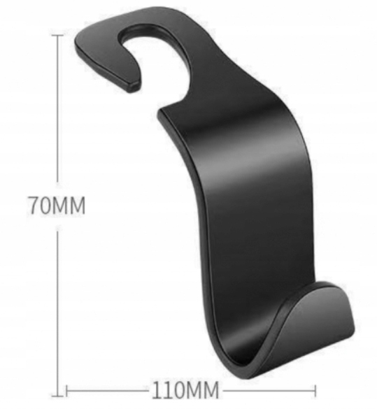 2x WIESZAK HAK HACZYK UCHWYT NA ZAGŁÓWEK ZAKUPY DO FOTELA SAMOCHODU AUTA Numer katalogowy producenta C894