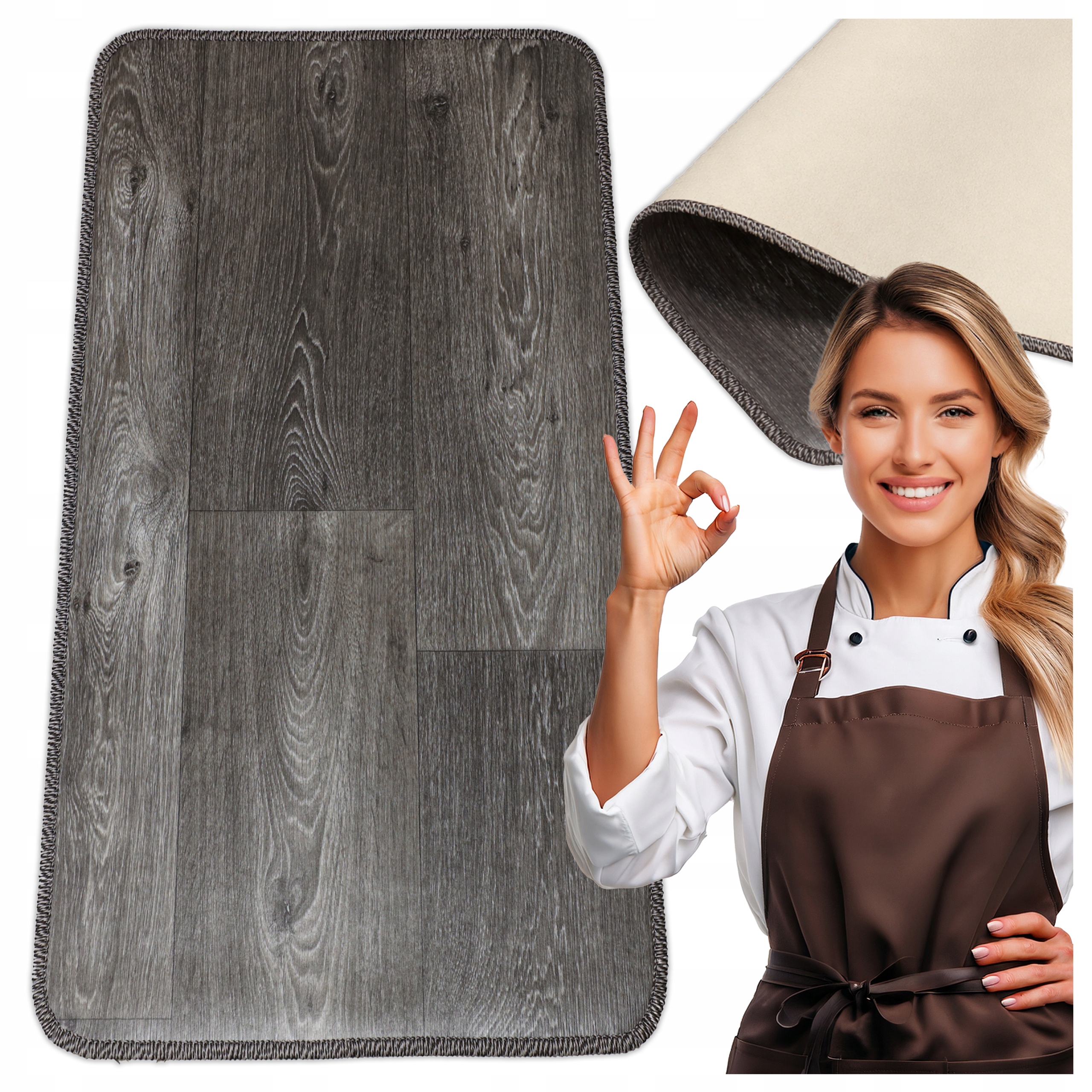 Běhoun do kuchyně Protiskluzový Koberec Kuchyňský vinylový Pvc 60 x 180 cm