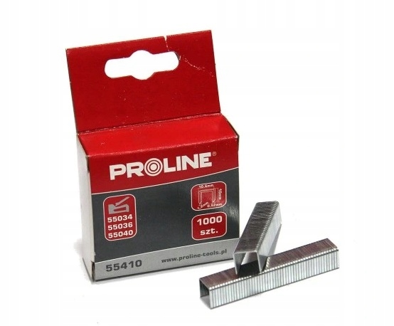 Zszywki hartowane PROLINE typ G, 10mm 1000 szt 55410