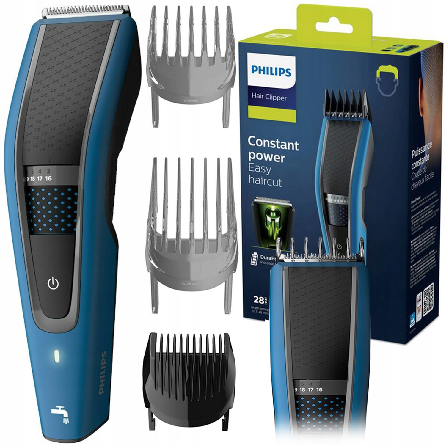 Strojek Philips Na Vlasy A Vousy, 28 Délek, 3 Nástavce