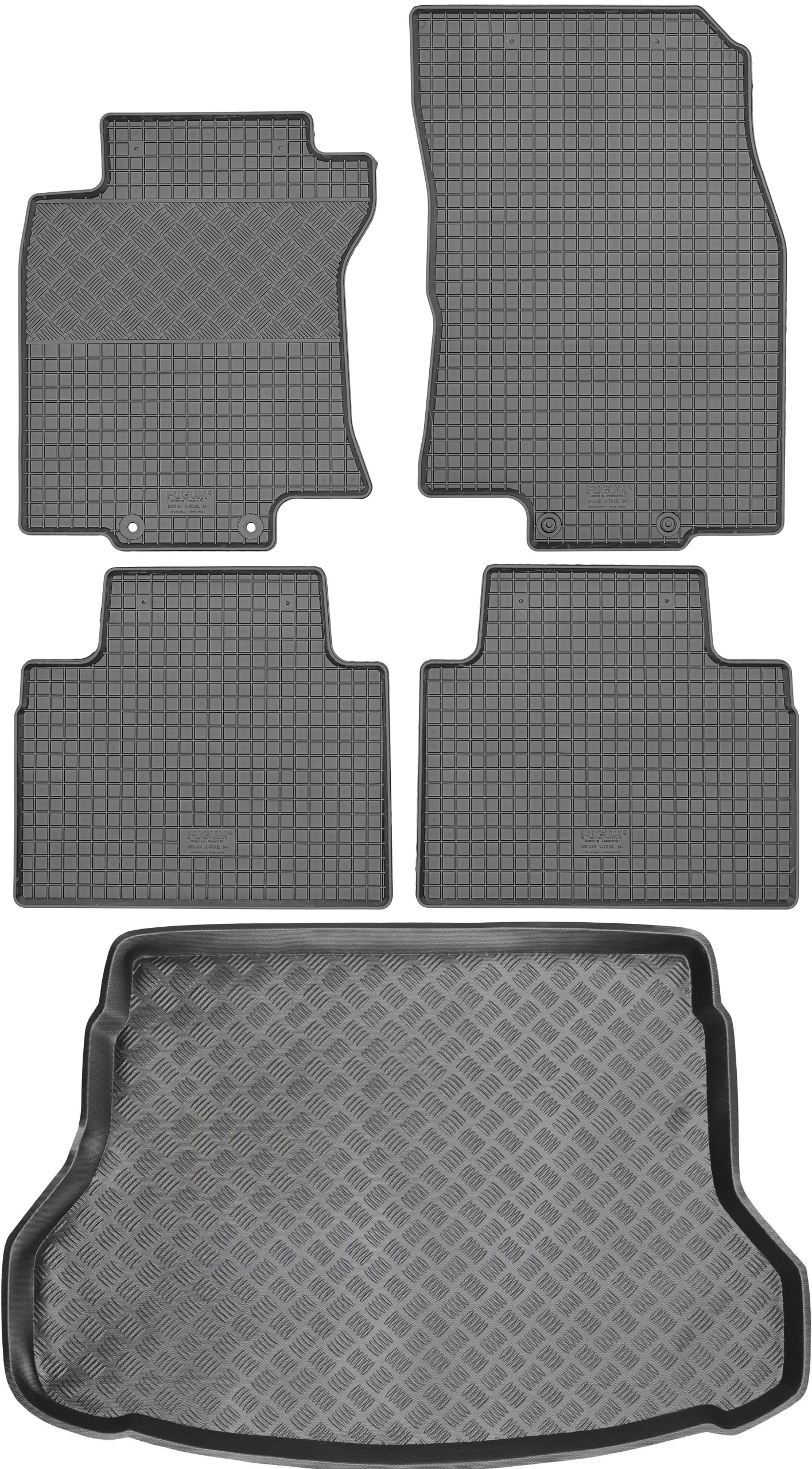 Nissan X-Trail T32 Suv 2014-2017 Sada kobercov Rigum rohož Mix-Plast