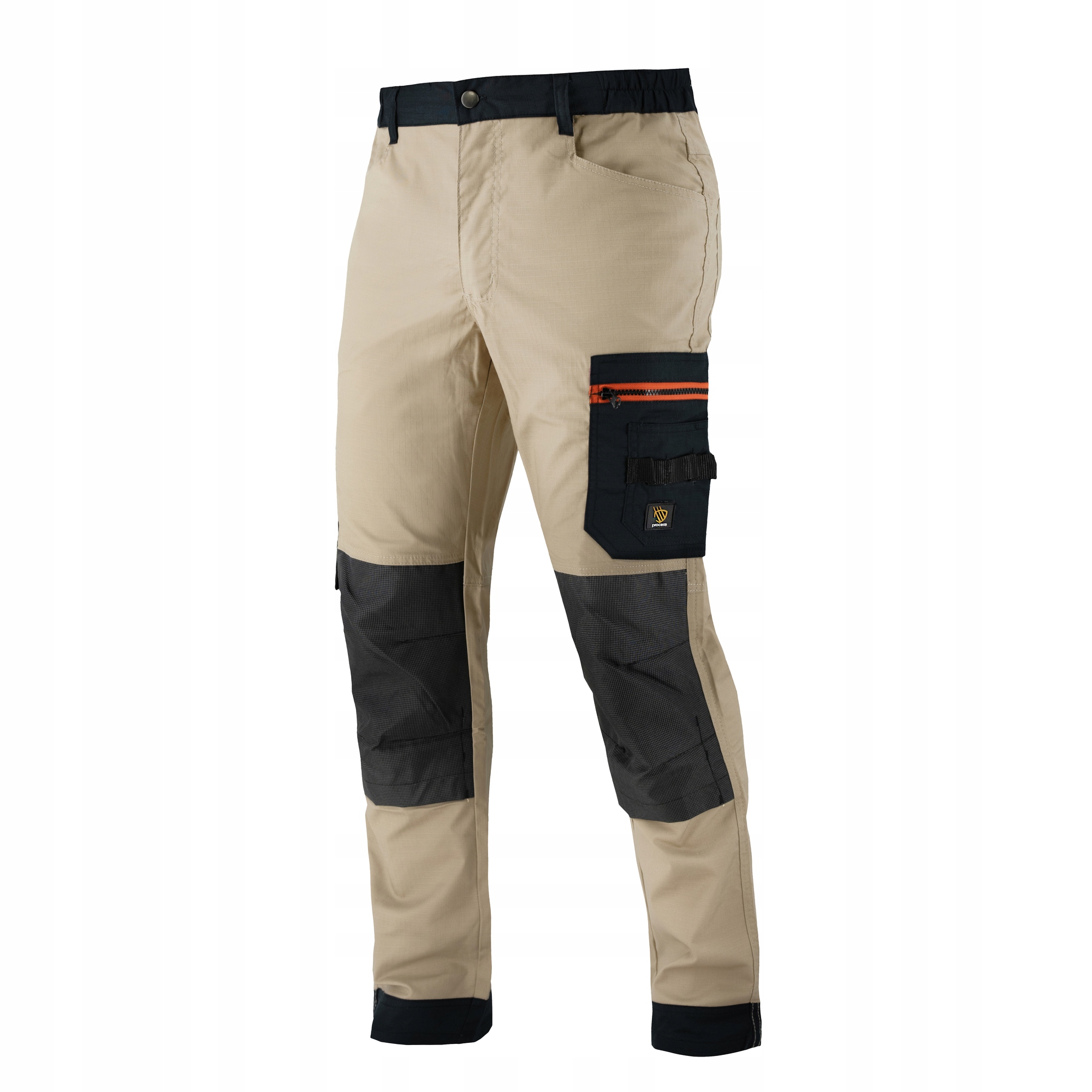 Spodnie robocze do pasa BHP MEGAWORK RIP-STOP stretch KHAKI Rozmiar 48 Kod producenta ULTRATECH