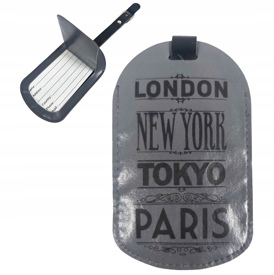 ZAWIESZKA NA BAGAŻ ETYKIETA DO WALIZKI ADRESOWNIK