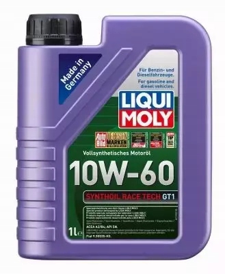 LIQUI MOLY SYNTHOIL RACE TECH GT1 10W60 8L Waga produktu z opakowaniem jednostkowym 0 kg