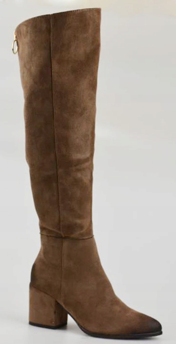 VINCEZA Kozaki Beżowe Zamszowe 58192 r. 37