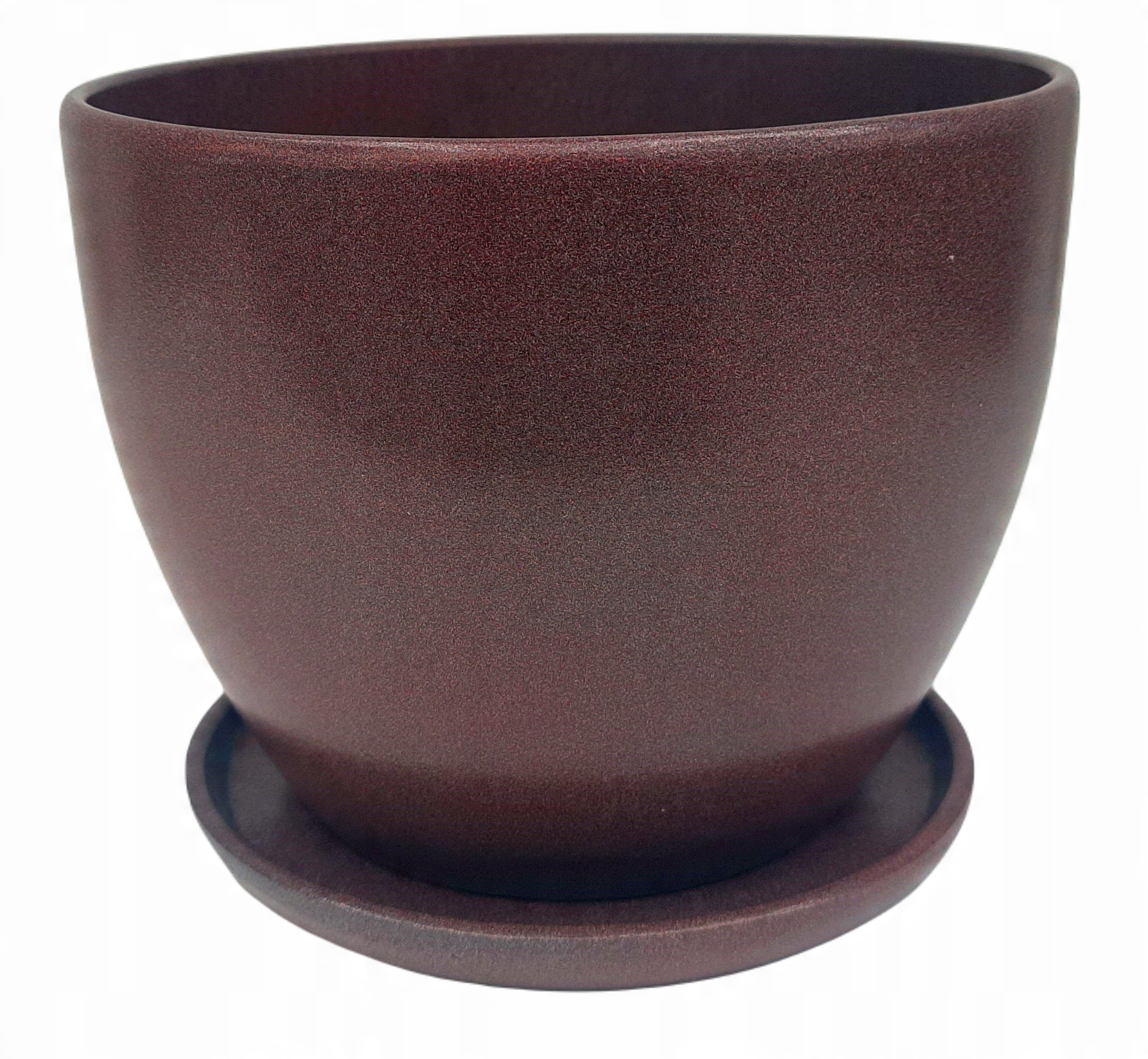 

Doniczka Osłonka Ceramiczna Bordowa