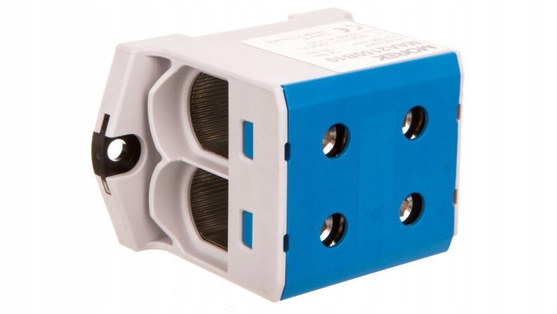 Univerzální dvoukolejová kolejnicová spojka 25-150 mm² modrá Morek MAA2150B10