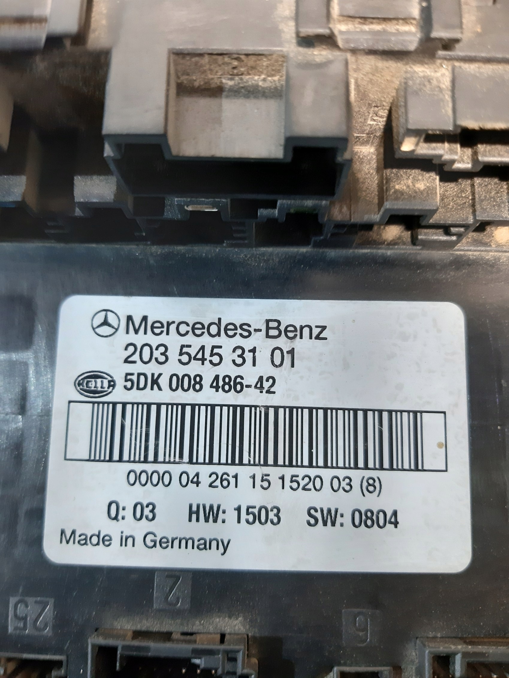 module control unit KOMFORTU BSM MERCEDES W203 2035453101