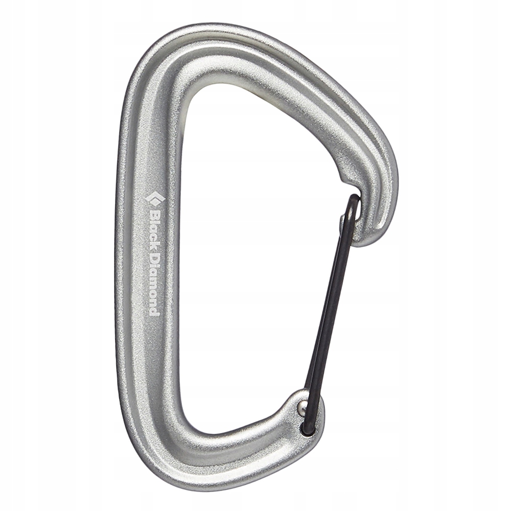 Karabinek wspinaczkowy z zamkiem drucianym Black Diamond Litewire gray