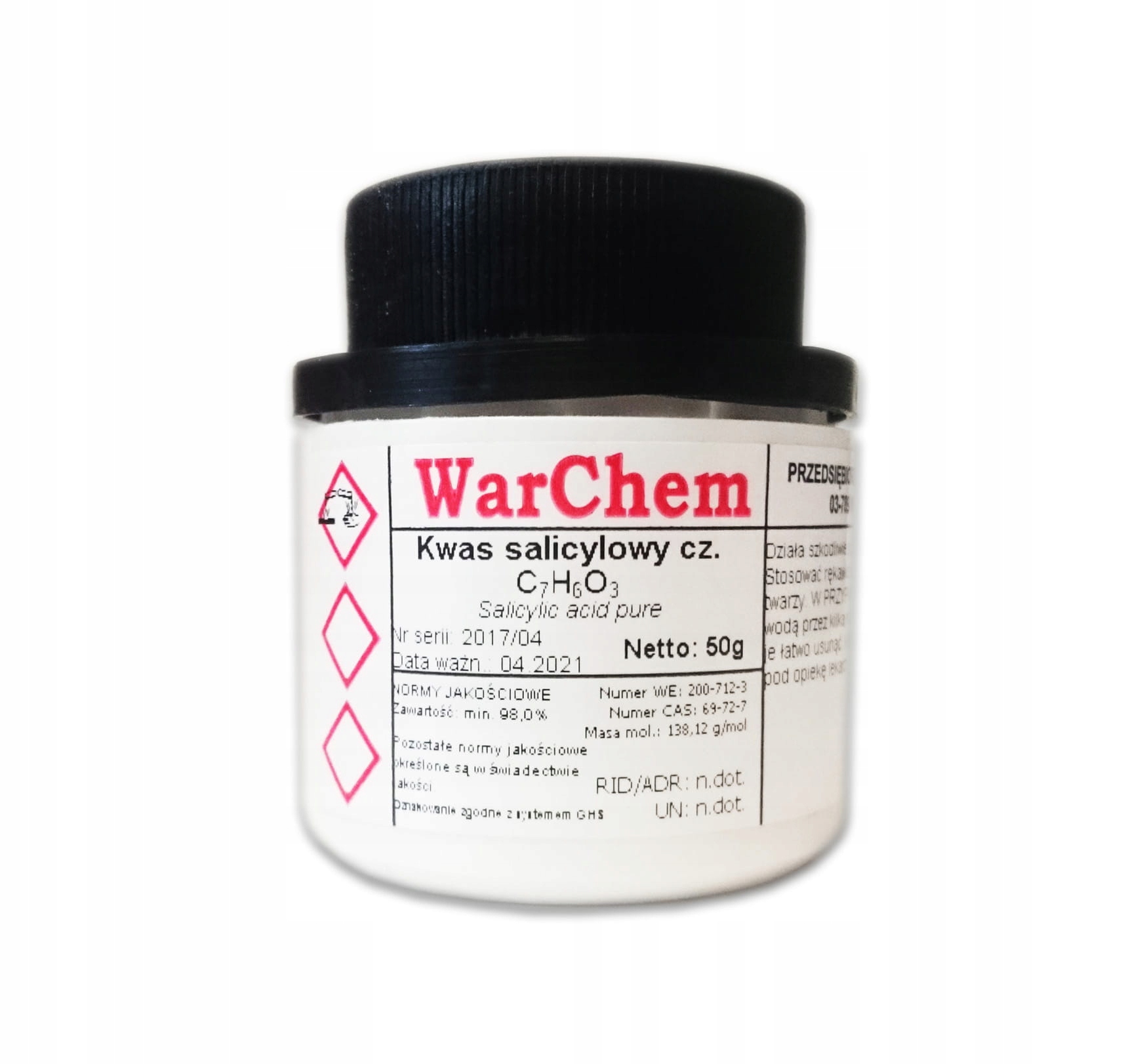 

Kwas Salicylowy czysty 50g