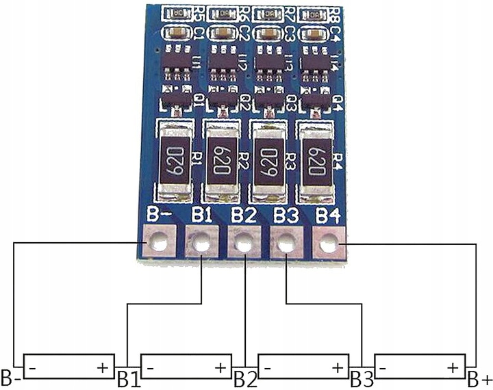 Moduł Balansera 4s 3s 2s Balanser Balancer Li-ion Model BLS4S