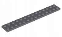 

Lego 91988 płytka plate 2x14 c. szary 5 szt Nowy