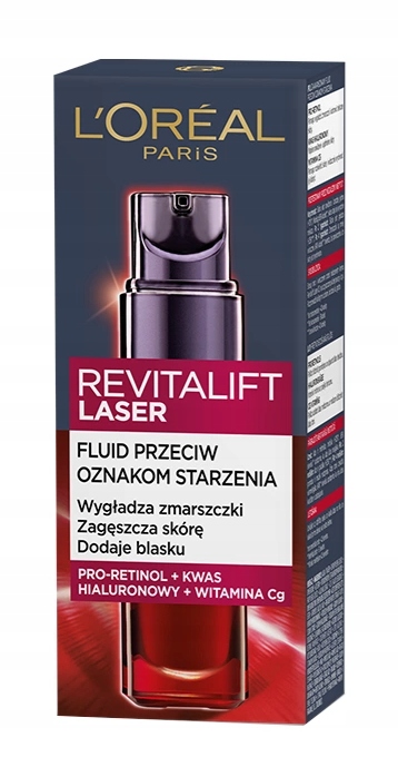 LOREAL REVITALIFT LASER FLUID PRZECIWZMARSZCZKOWY Z PRO-RETINOLEM 30ML