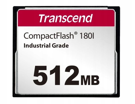 TRANSCEND 512MB CF Compact Flash CF180I przemysłowa SLC mode WD15 Wide Temp