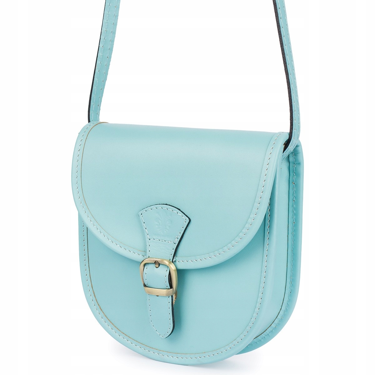 Modrá Beltimore Dámská kožená malá kabelka Přes Rameno podkova