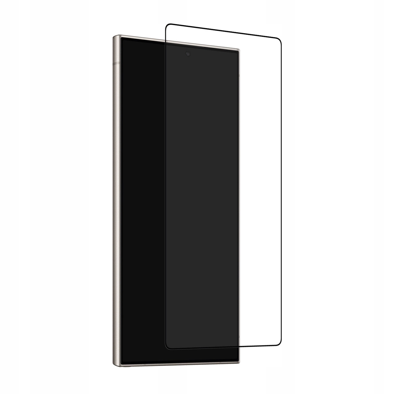 Tvrzené sklo Puro Frame s černým rámečkem pro Samsung Galaxy