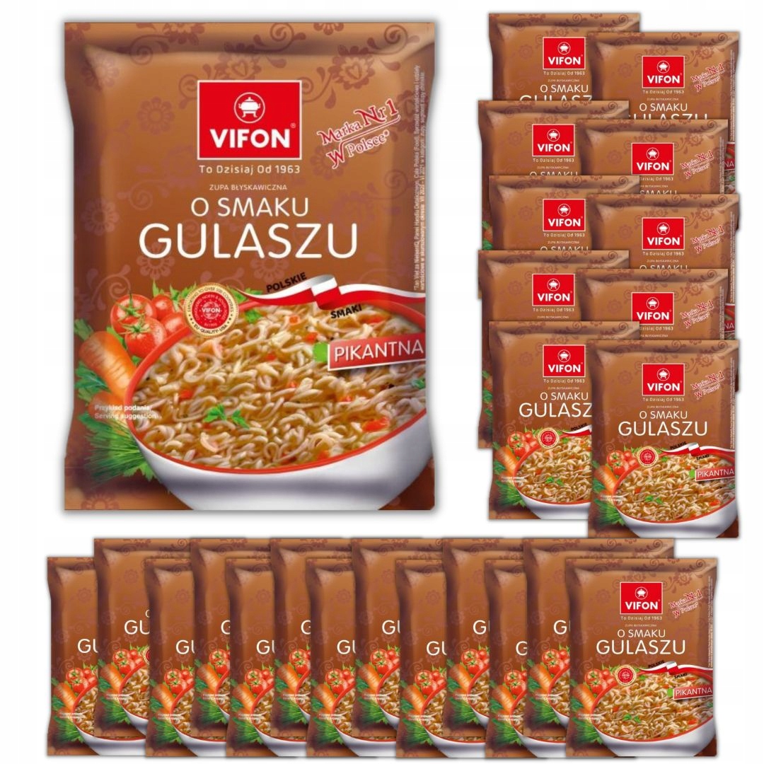 Zupa błyskawiczna VIFON GULASZ gulasz 65g x 24 szt