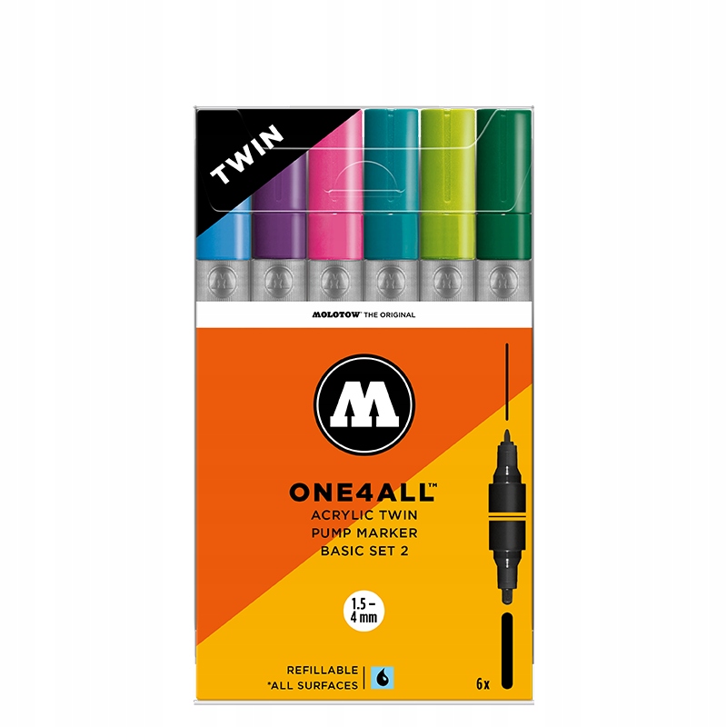 Markery Molotow One4All Acrylic Twin Basic Set 2