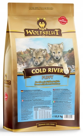 Levně Wolfsblut Dog Cold River Puppy pstruh a batáty 12,5 kg