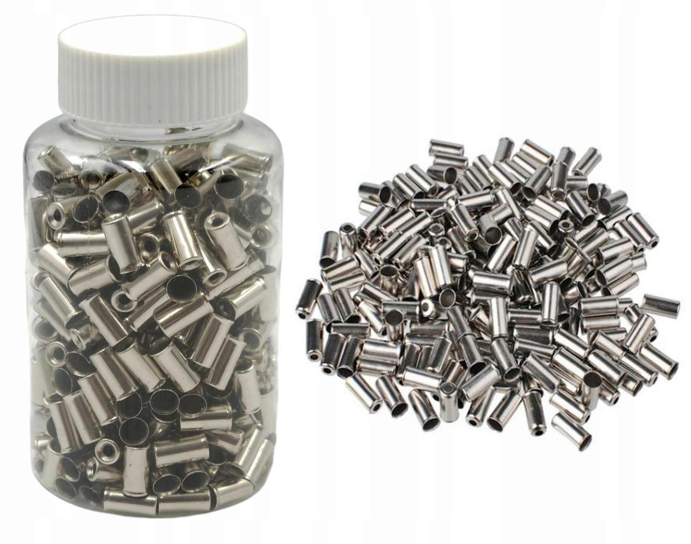200x końcówka pancerza hamulca 5mm mosiężna słoik