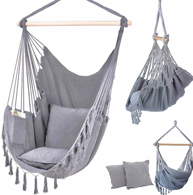 FOTEL WISZĄCY BRAZYLIJSKI HAMAK 80cm