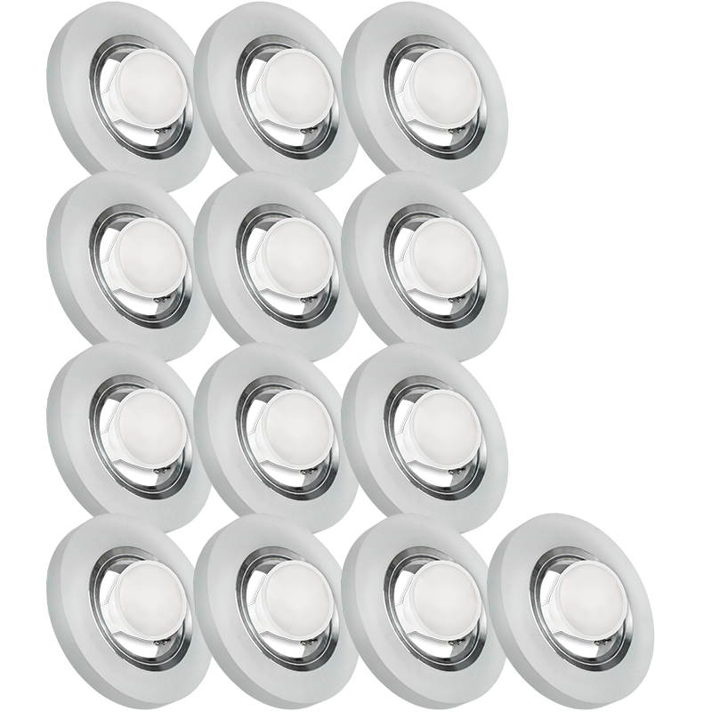 13X Skleněná Zapuštěná Lampička S Velmi Silným Sklo 10W Led Žárovka