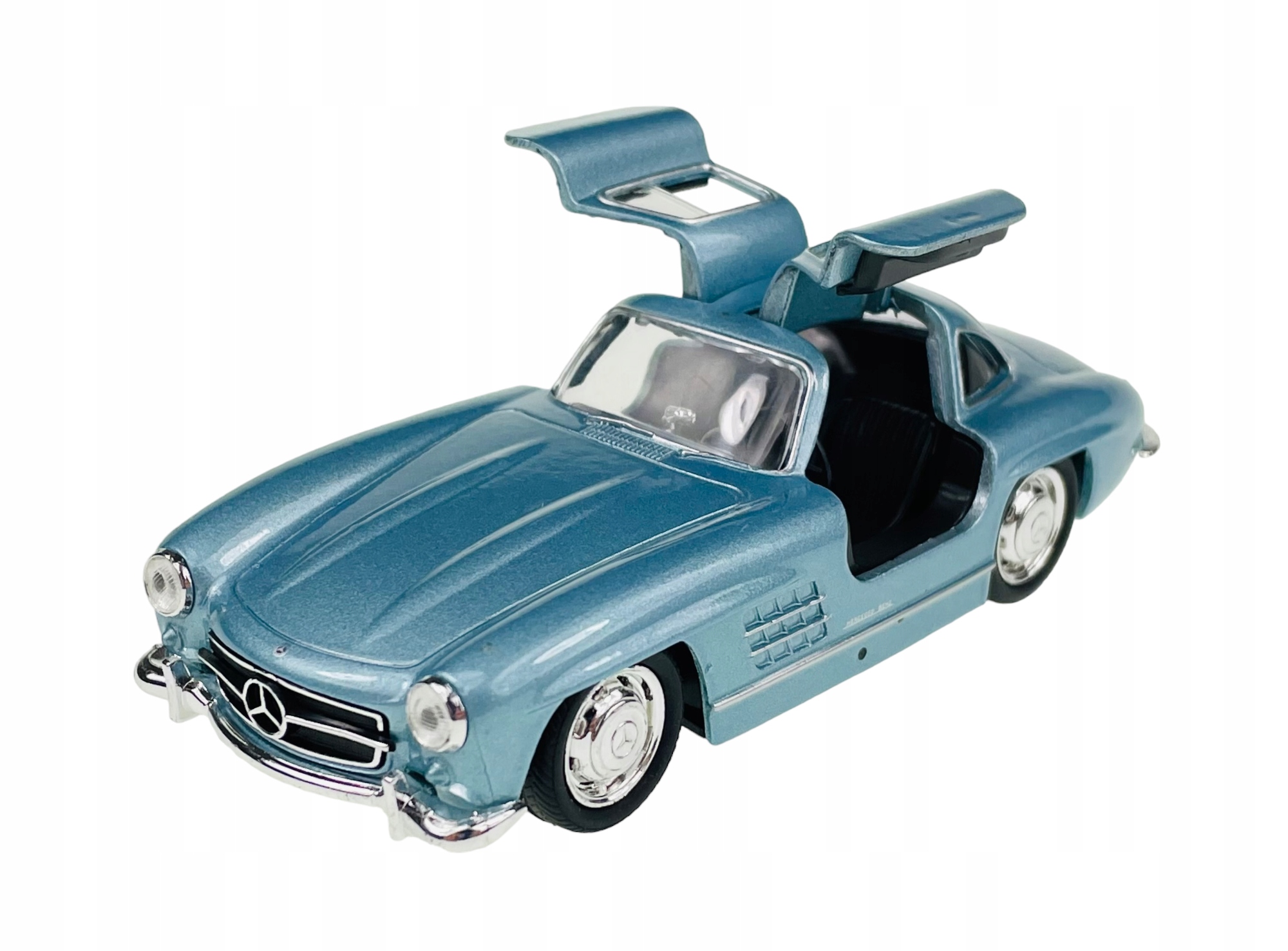 WELLY OLD TIMER MERCEDES-BENZ 300SL GULLWING NIEBIESKI 1:34 NOWY METAL