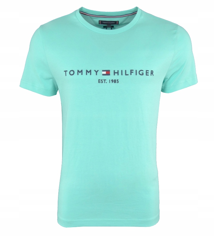 

Tommy Hilfiger, t-shirt męski, turkusowy, XL