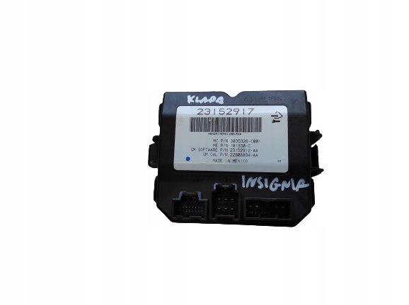 OPEL INSIGNIA A LIFT 13- KOMBI MODUŁ STEROWNIK KLAPY TYŁ 23152917