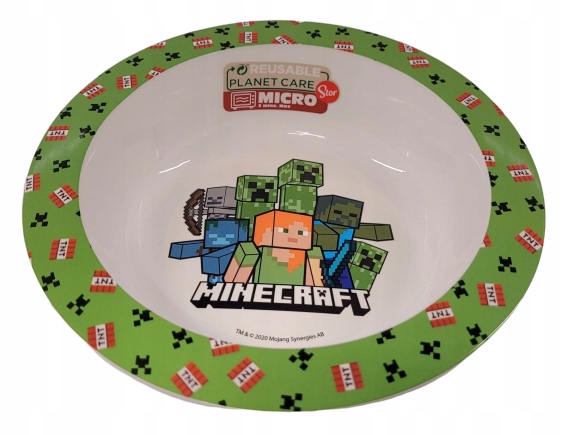 

Miseczka śniadaniowa obiadowa Minecraft 1el dziec