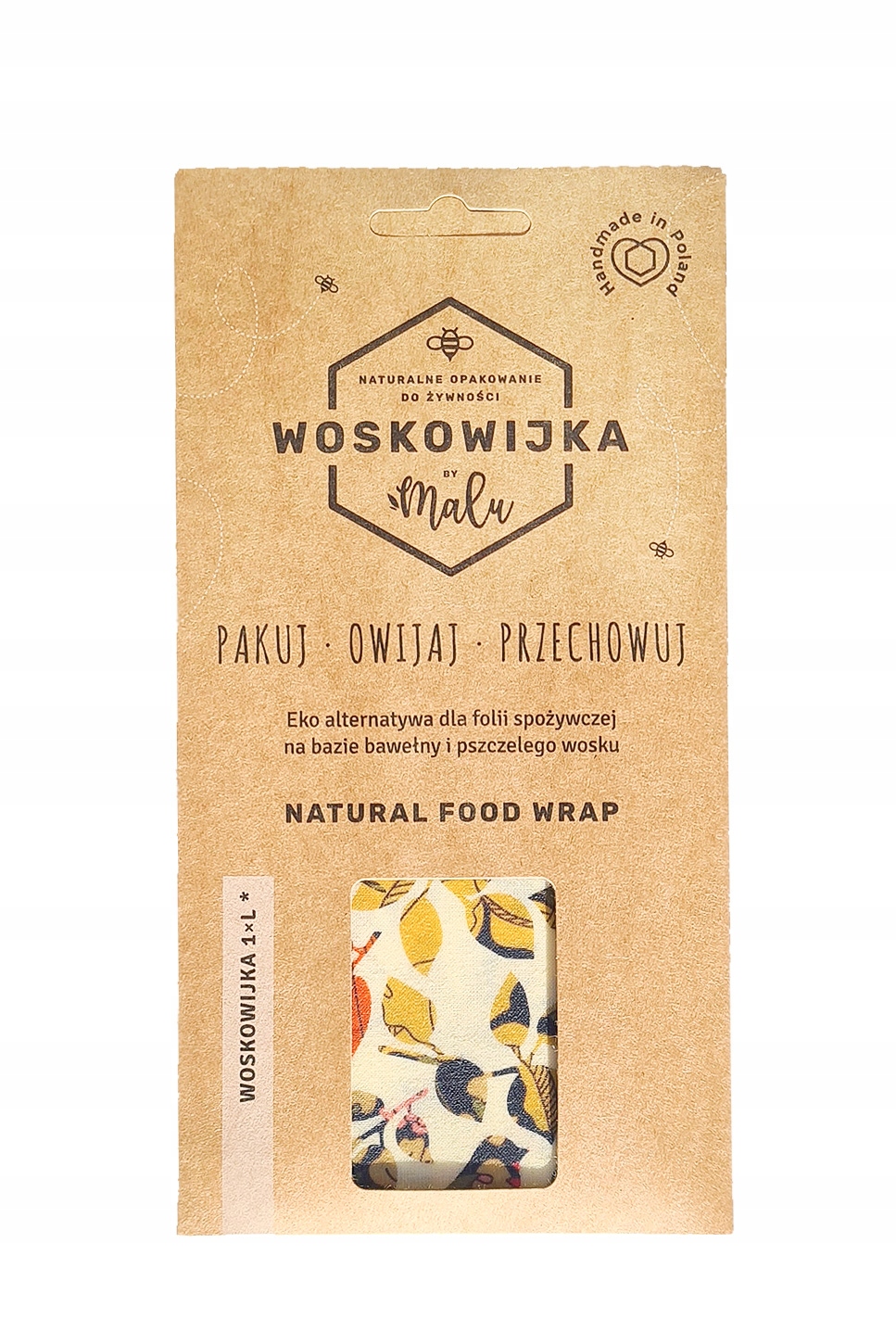 

Malu Woskowijka naturalne opakowanie do żywności L