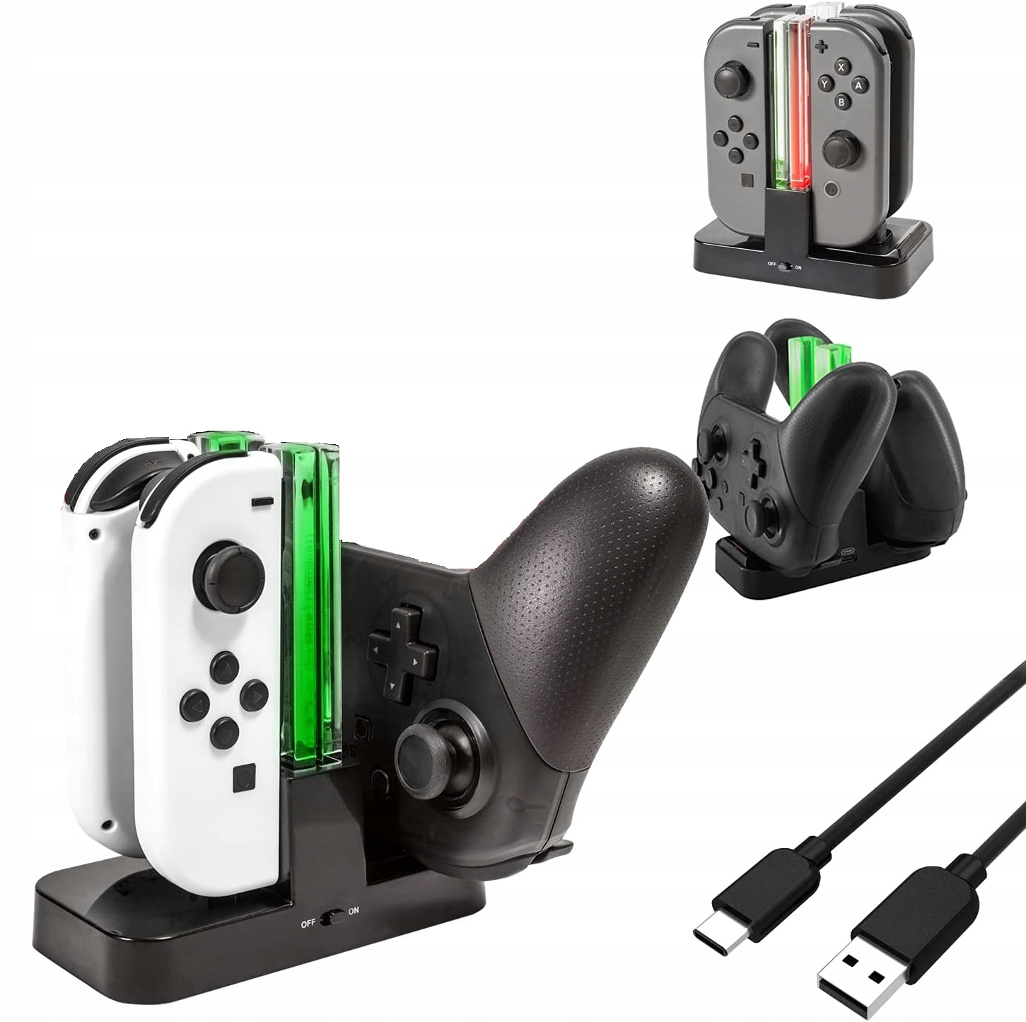 STACJA ŁADUJĄCA DO JOYCON NS/NS OLED ORZLY