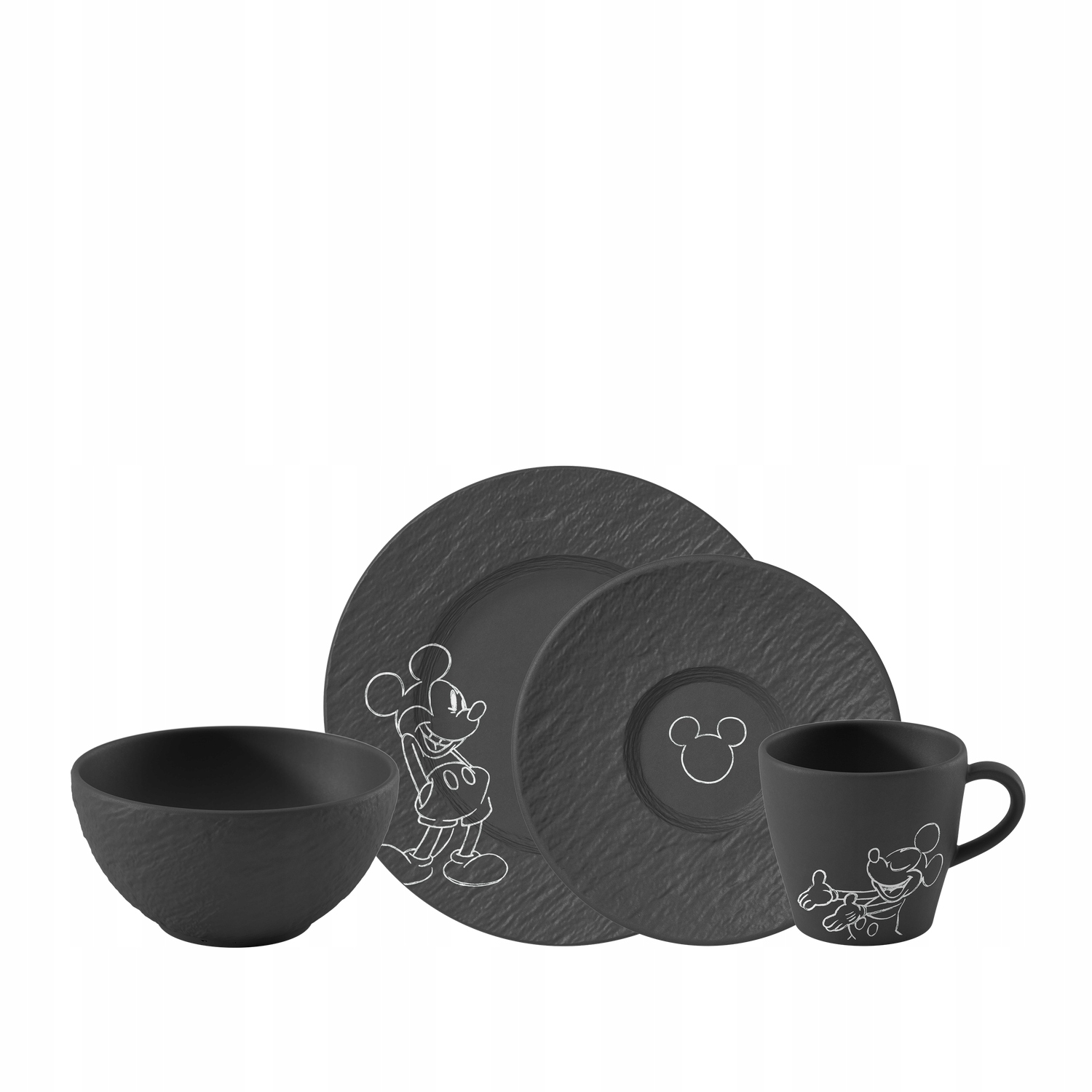 Raňajkový set Myšiak Mickey Manufacture Rock Mickey Mouse Villeroy&Boch