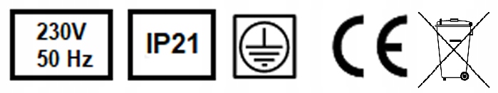 Grzejnik elektryczny olejowy 600 W PL ELPE Kolor biały