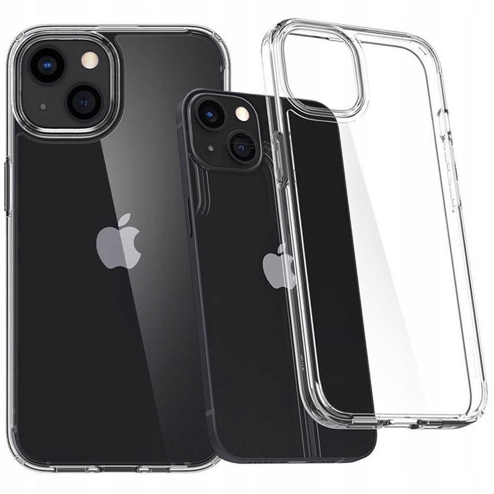 Spigen Etui Iphone 13 Crystal Clear Do Zrównoważonej Ochrony Antypoślizgowe