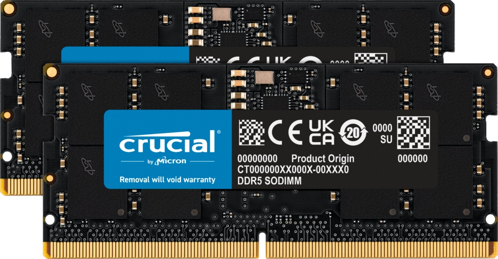 Crucial 24GB kit Sodimm DDR5 5600 CL46 CT2K12G56C46S5