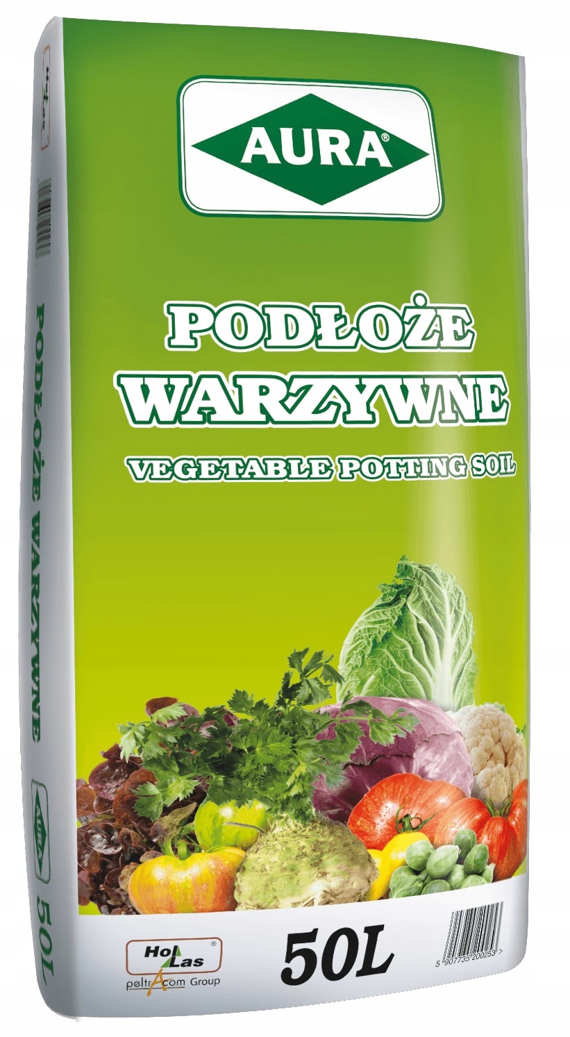 

Podłoże Warzywne (substrat TORFOWY)-50 L Hollas