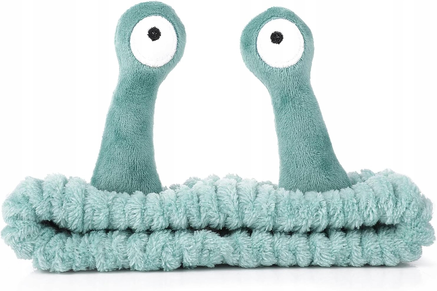 Kosmetická čelenka na vlasy Plyšová Hlemýžď Make-up Mytí obličeje Zelená