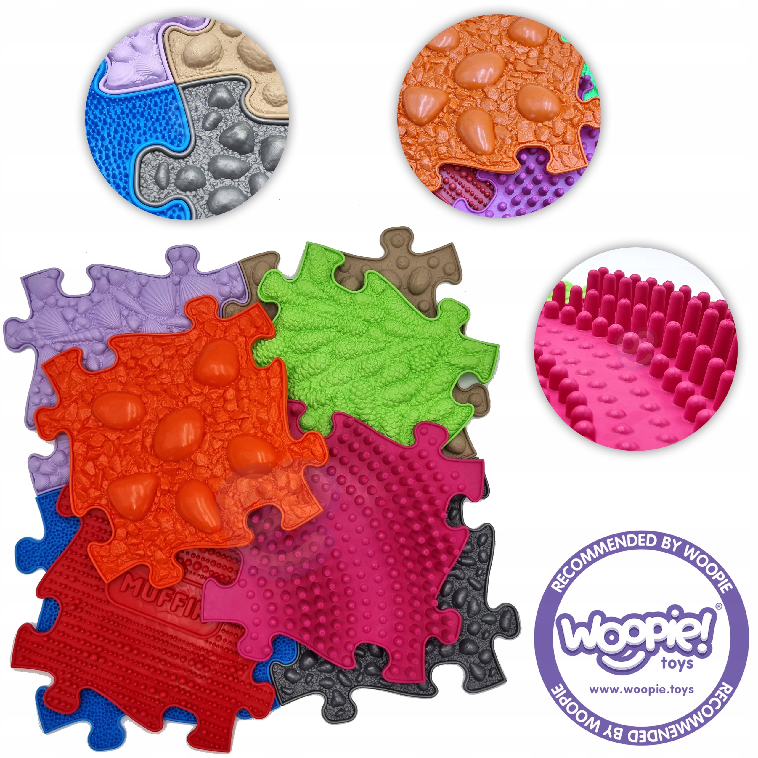 

Mata Sensoryczna Ortopedyczna Puzzle 8 El. Woopie